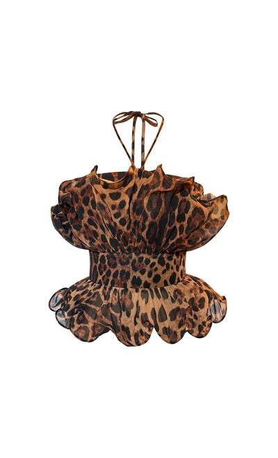 Biárriz Cheetah blouse top