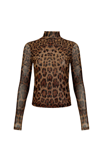 Colza Cheetah Blouse