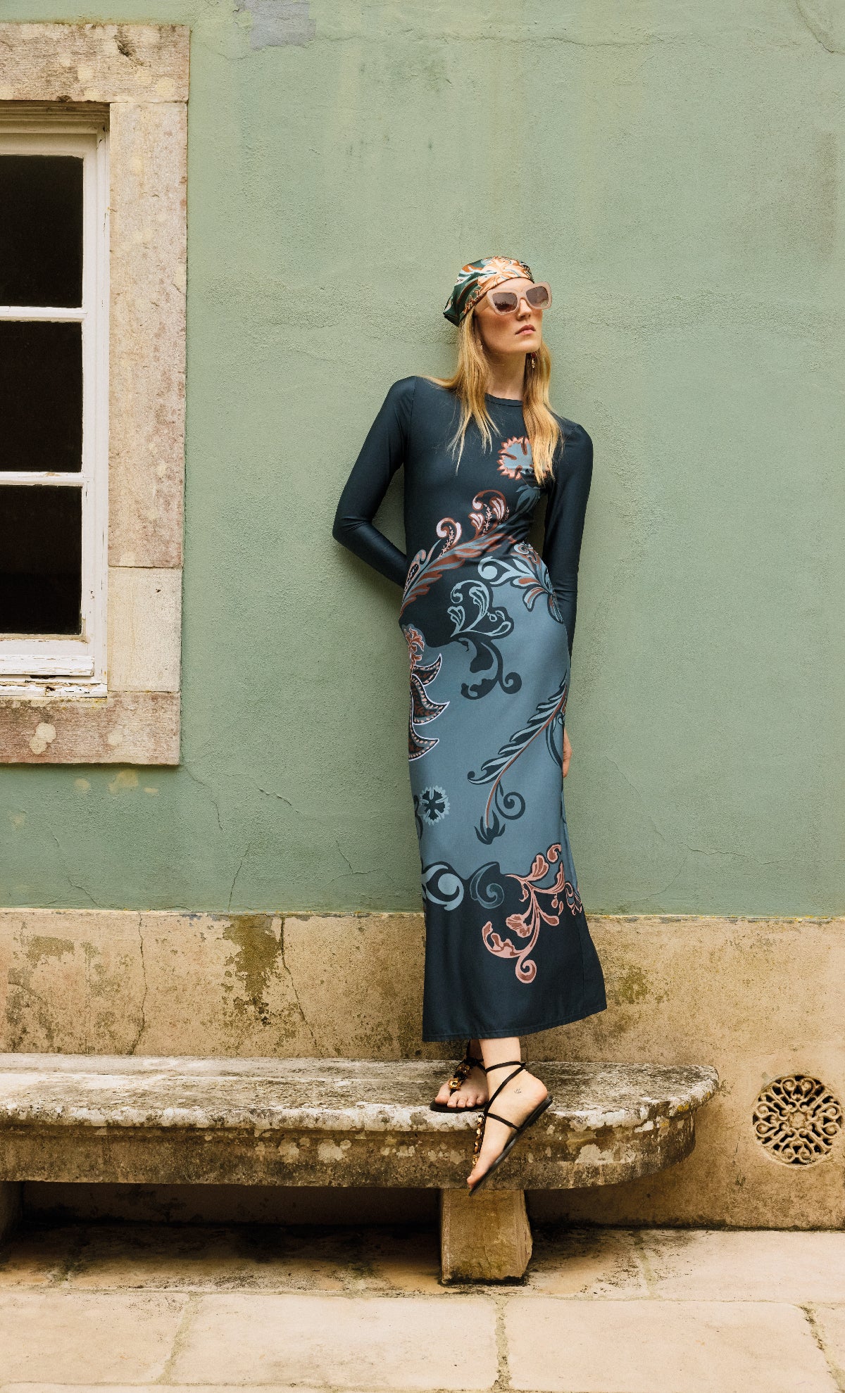 Budana Tiles maxi dress