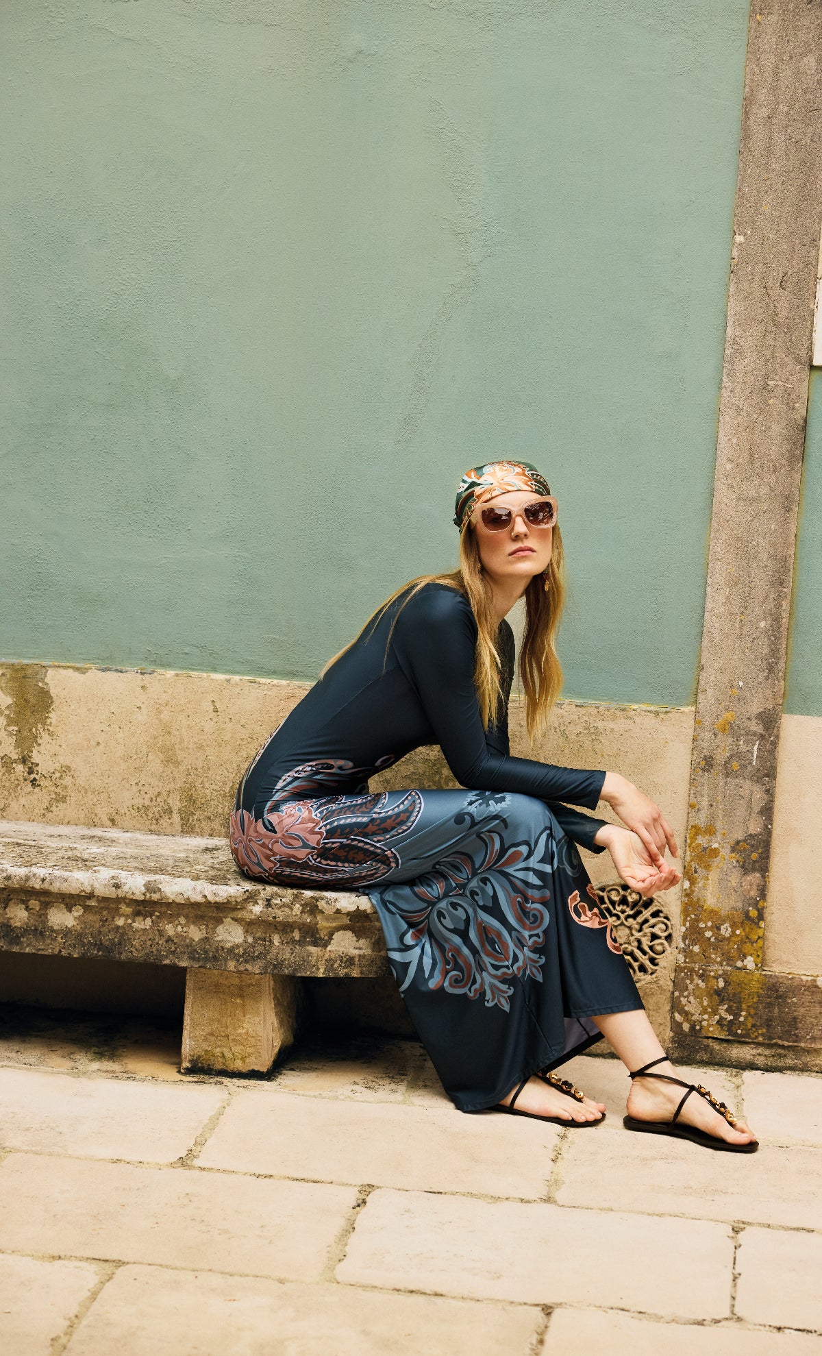 Budana Tiles maxi dress