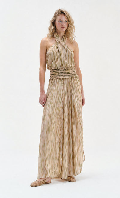 knee length dresses for ladies Jamila Lace High Neck Maxi Dress | Espresso | Dresses