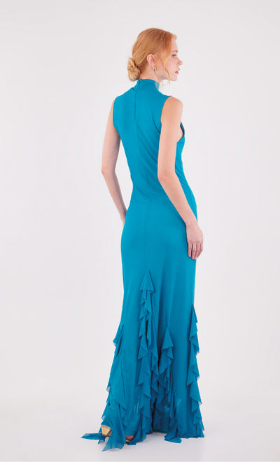 Aneta Teal maxi dress