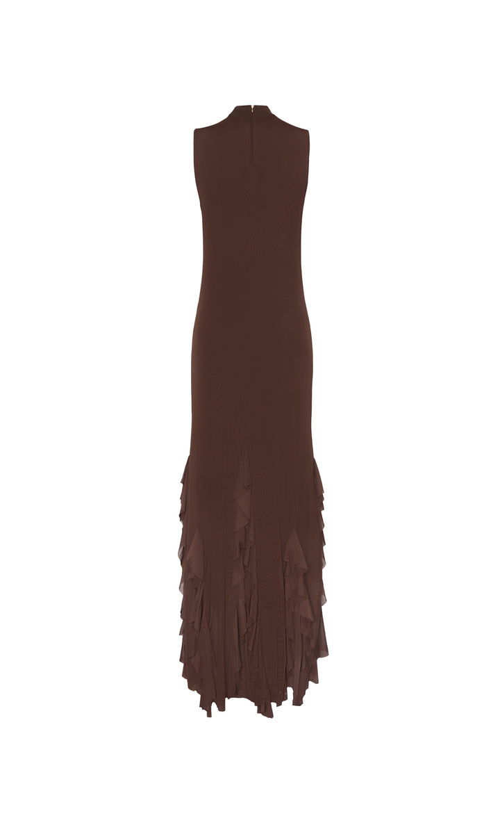 Aneta Chocolate maxi Dress for Women Especia Aneta Chocolate maxi Dress for Women Especia