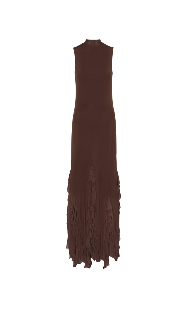 Aneta Chocolate maxi Dress for Women – Especia