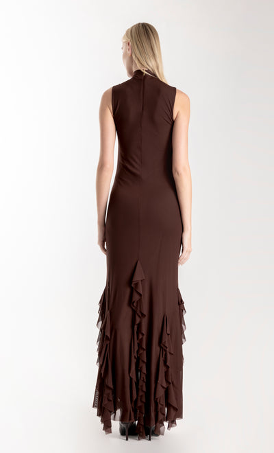 Aneta Chocolate maxi Dress for Women