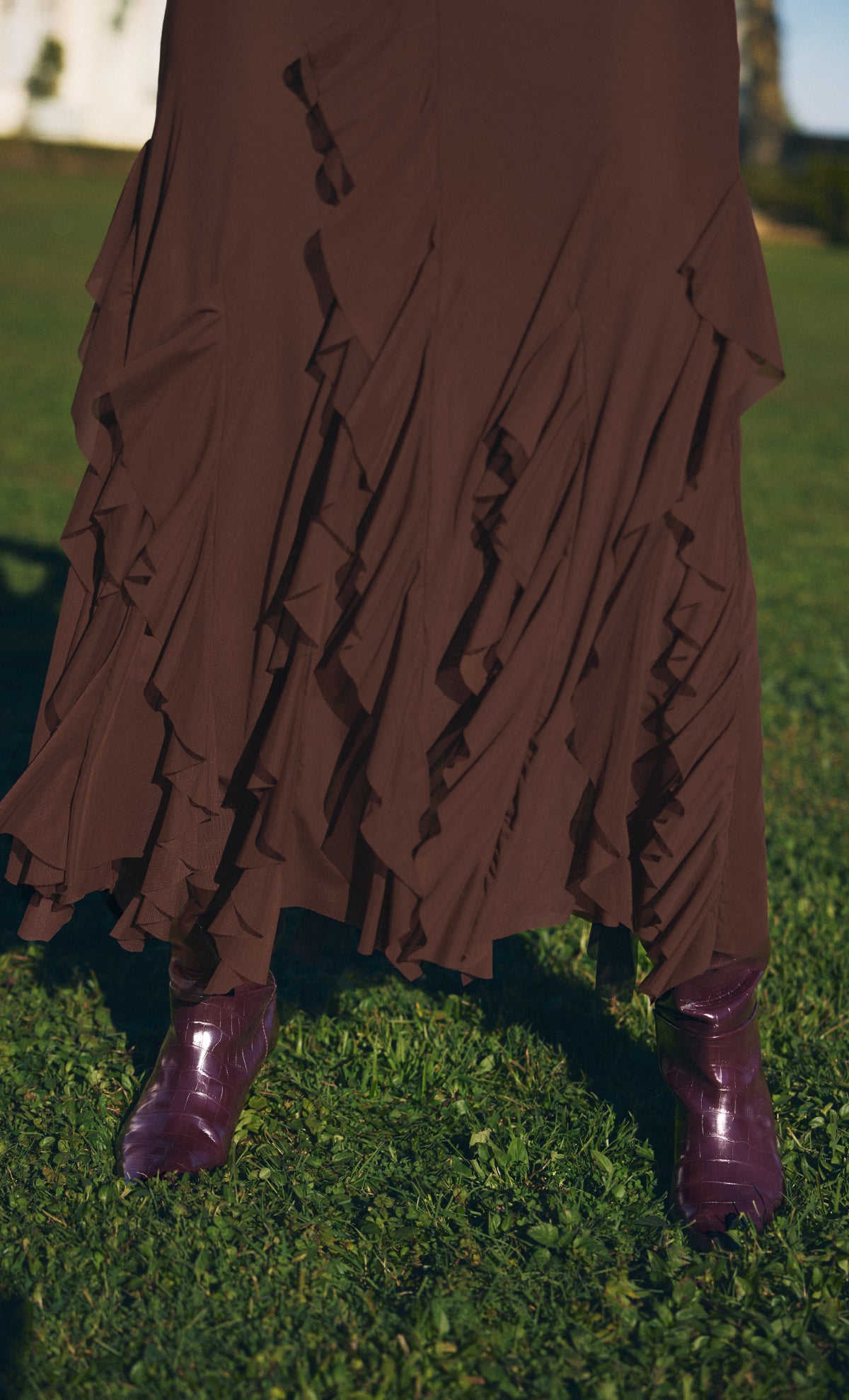 Aneta Chocolate maxi Dress for Women