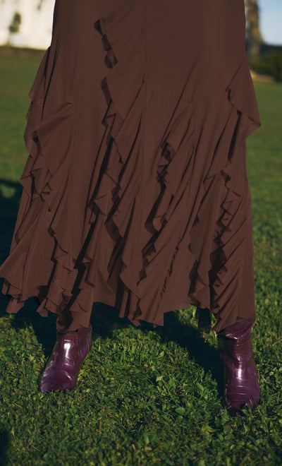 Aneta Chocolate maxi Dress for Women