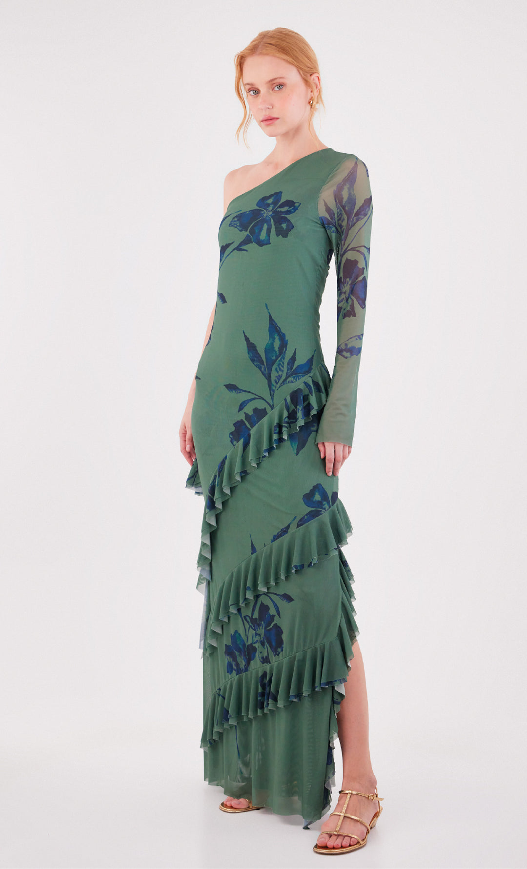 jeronima maxi dress especia Glowvine Green Maxi dress