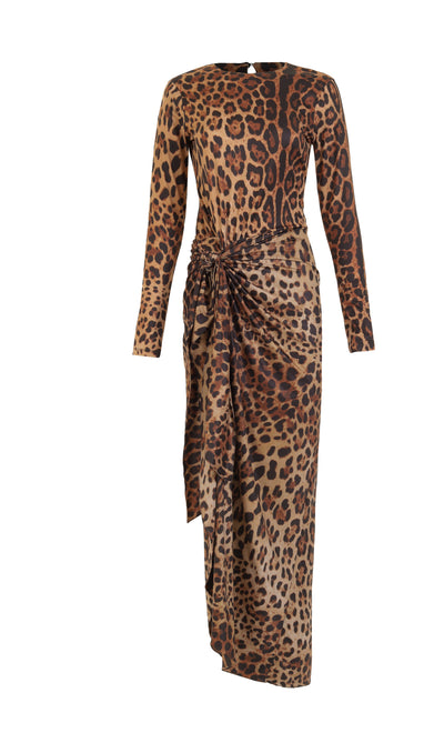 Maura Cheetah maxi dress