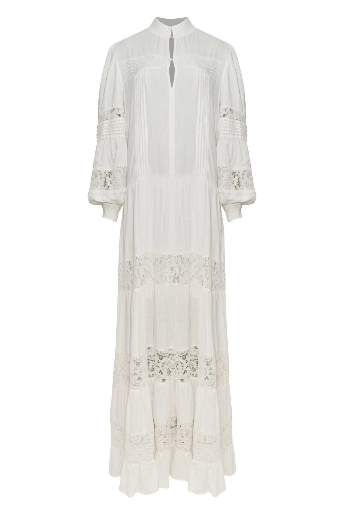 Matricaria Off White Maxi Dress