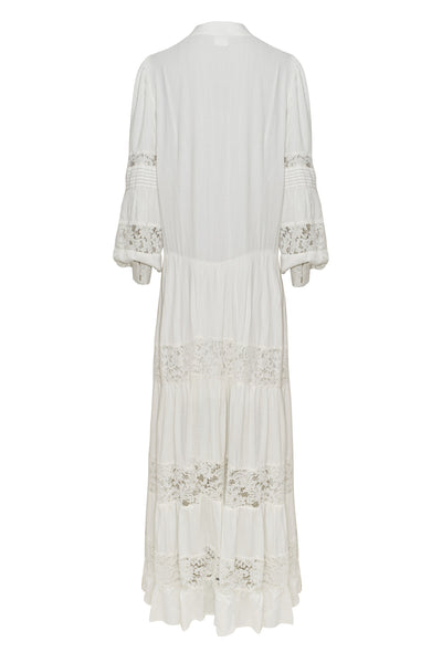 Matricaria Off White Maxi Dress