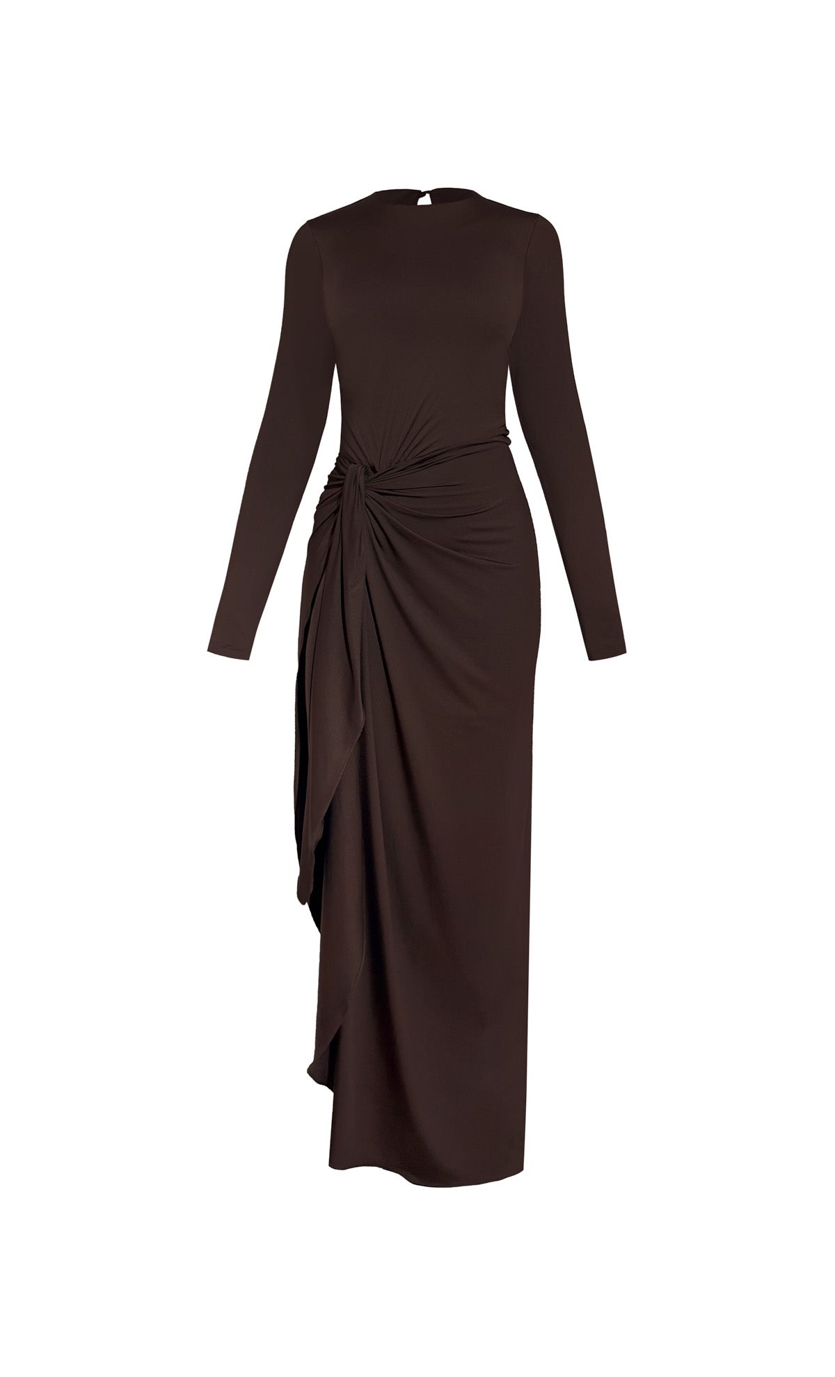 Maura Chocolate maxi dress