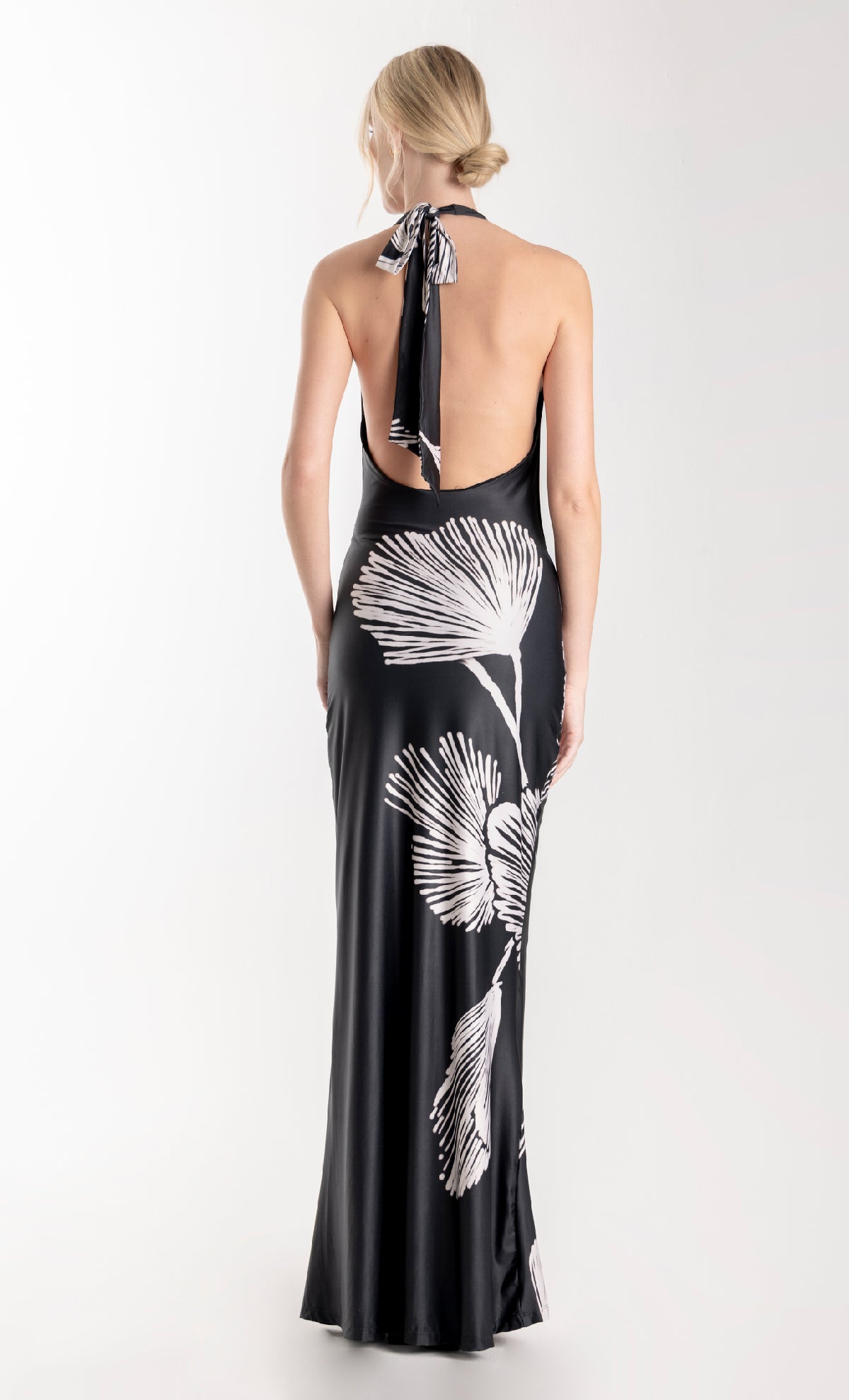 Moonflower Black Maxi Dress