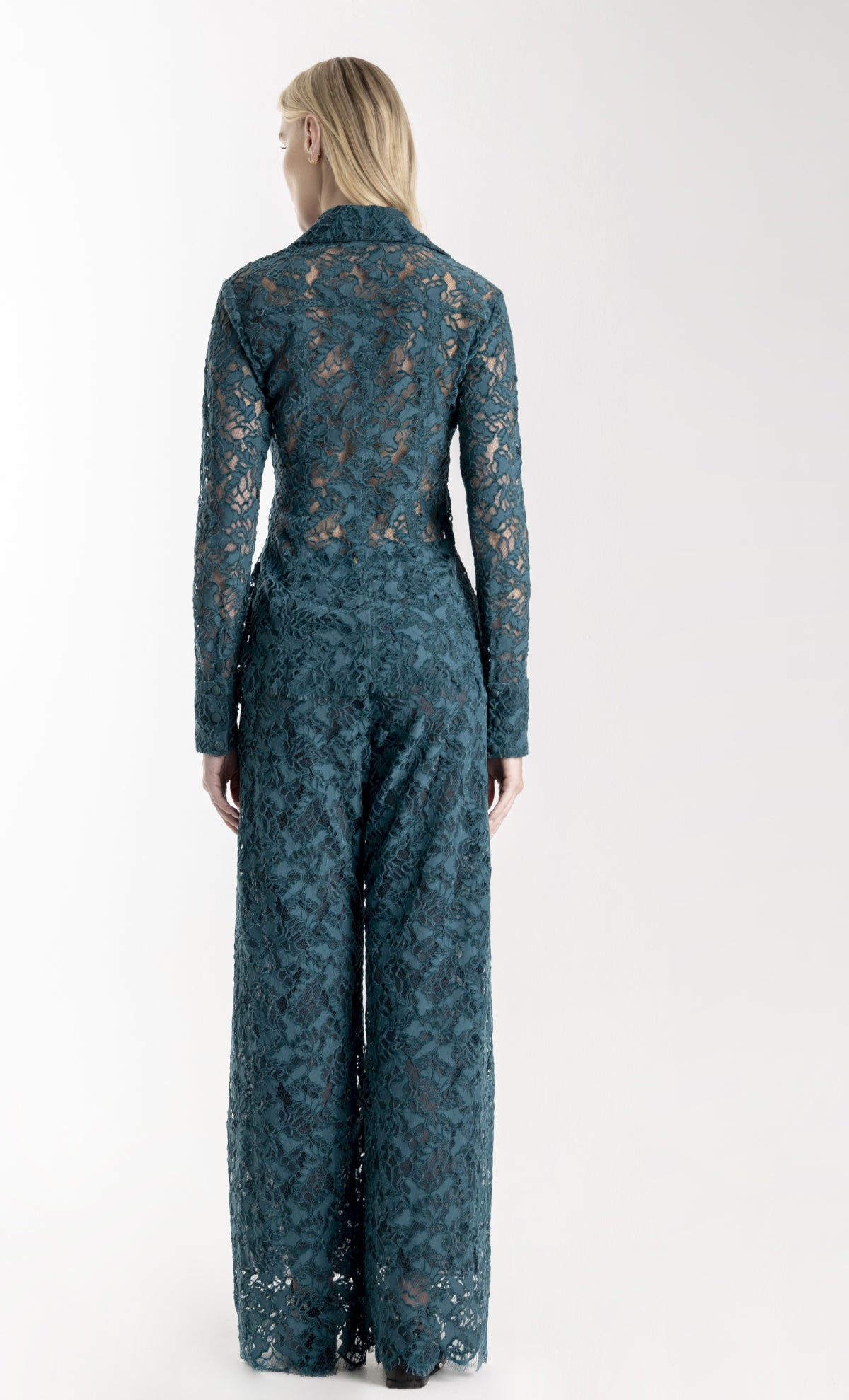 Jade Foliage Maxi Pants for Women