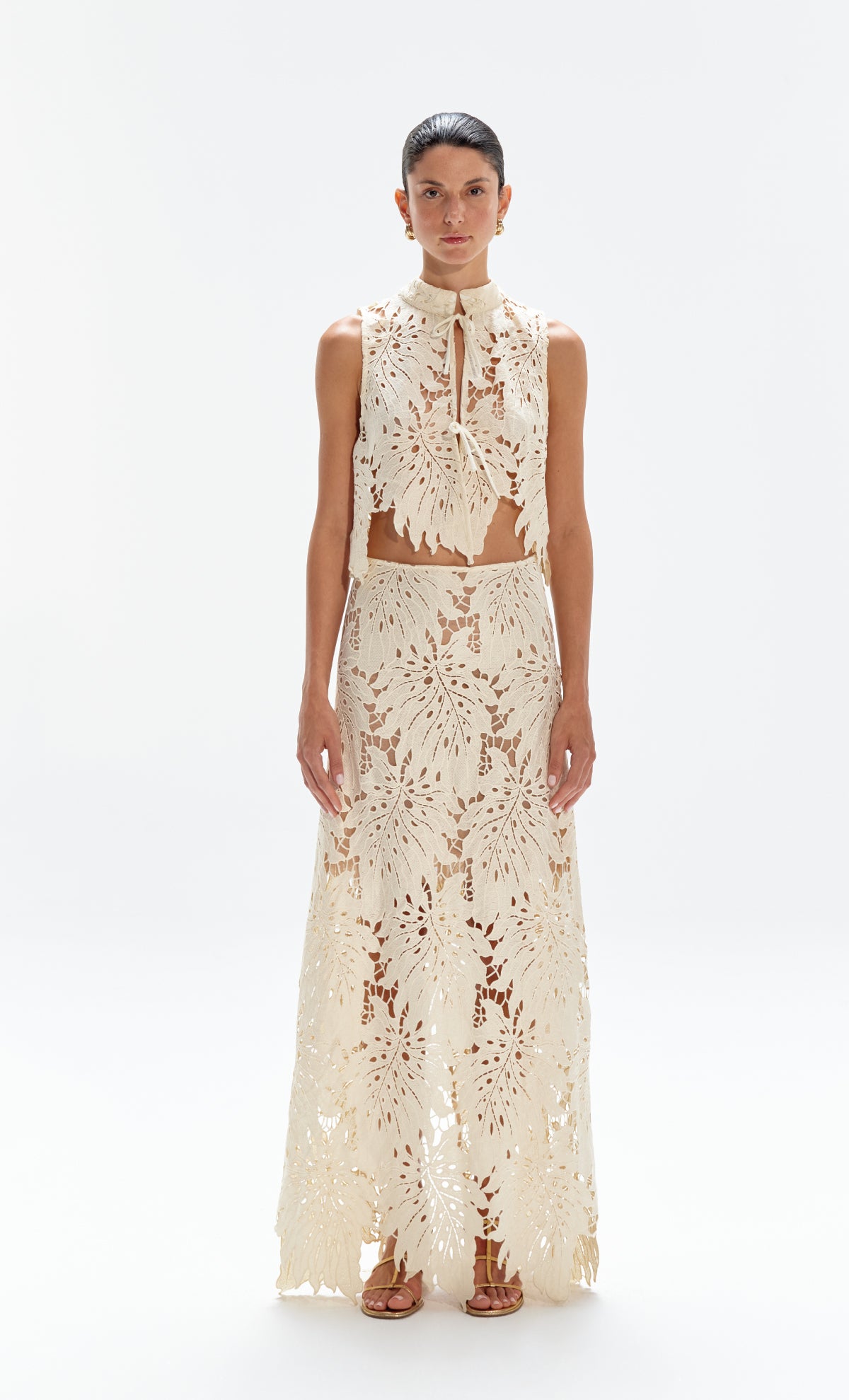 Lantana Butter Maxi Skirt