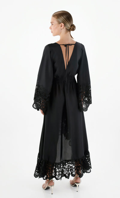 Bari Black Midi Dress