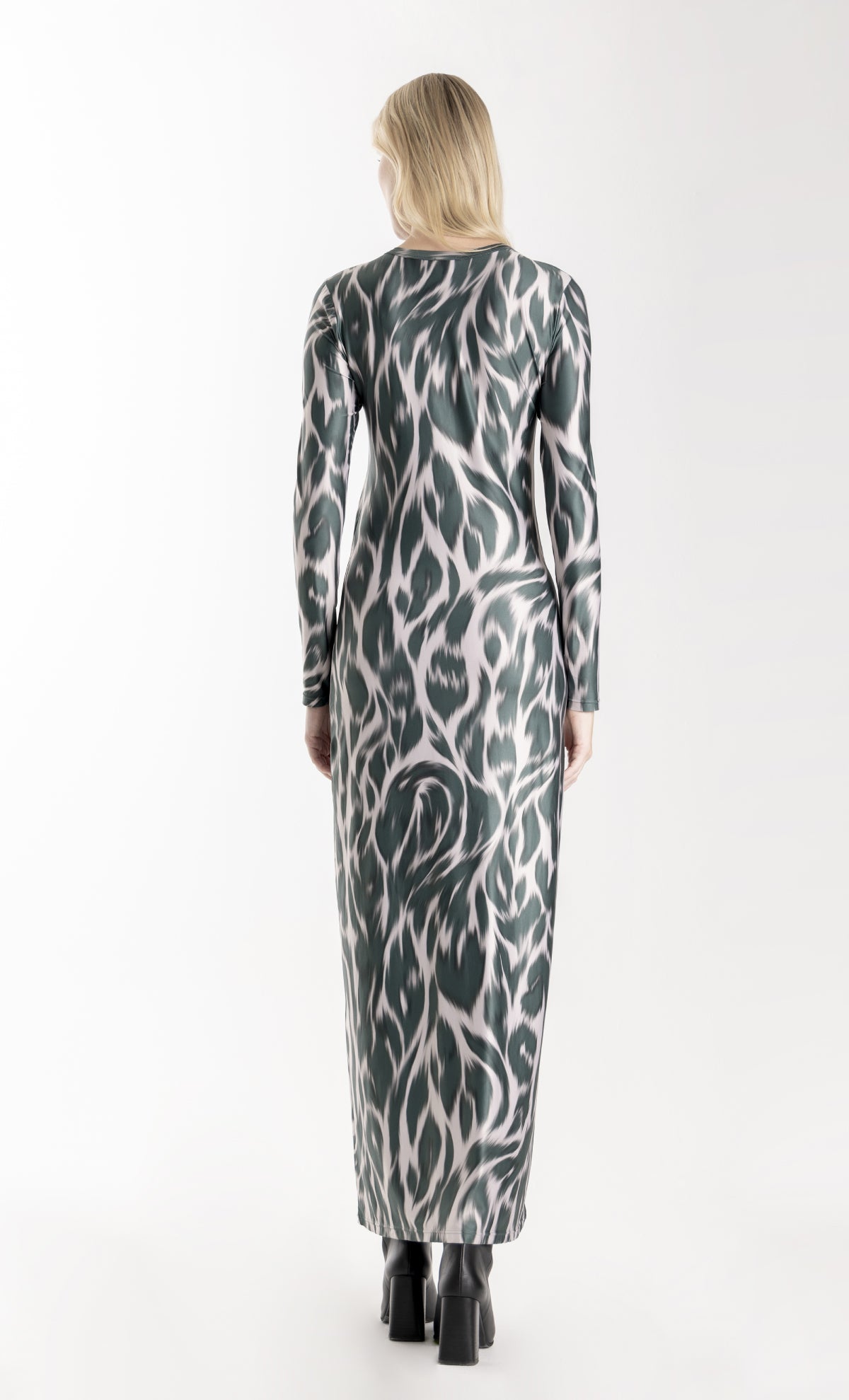 Budana Leopard Midi Dress for Women