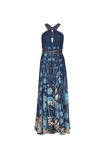 Alejandra Blue Midi dress