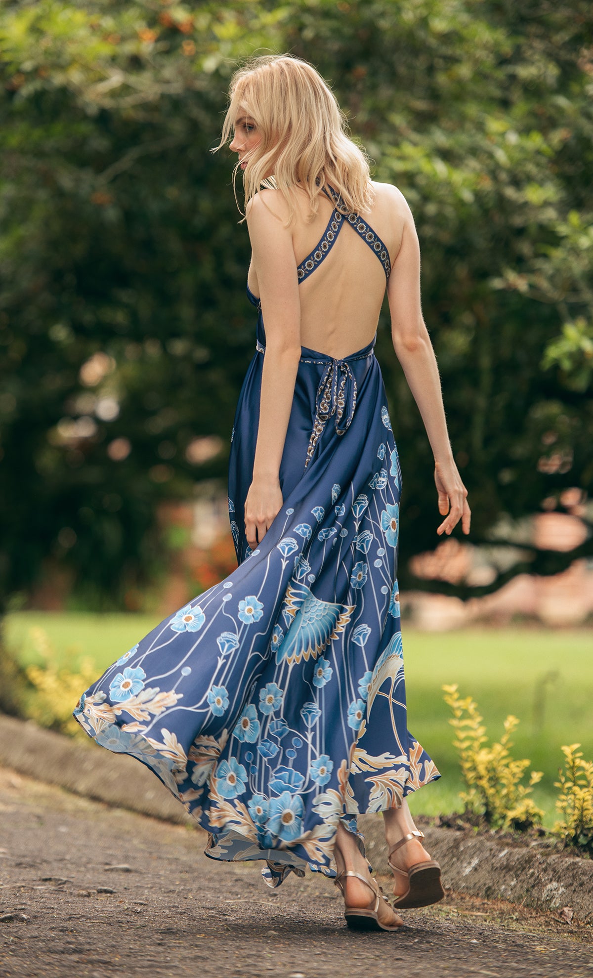 Alejandra Blue Midi dress