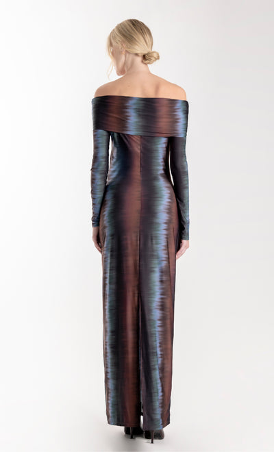 Women Centella Stripes Midi Dress