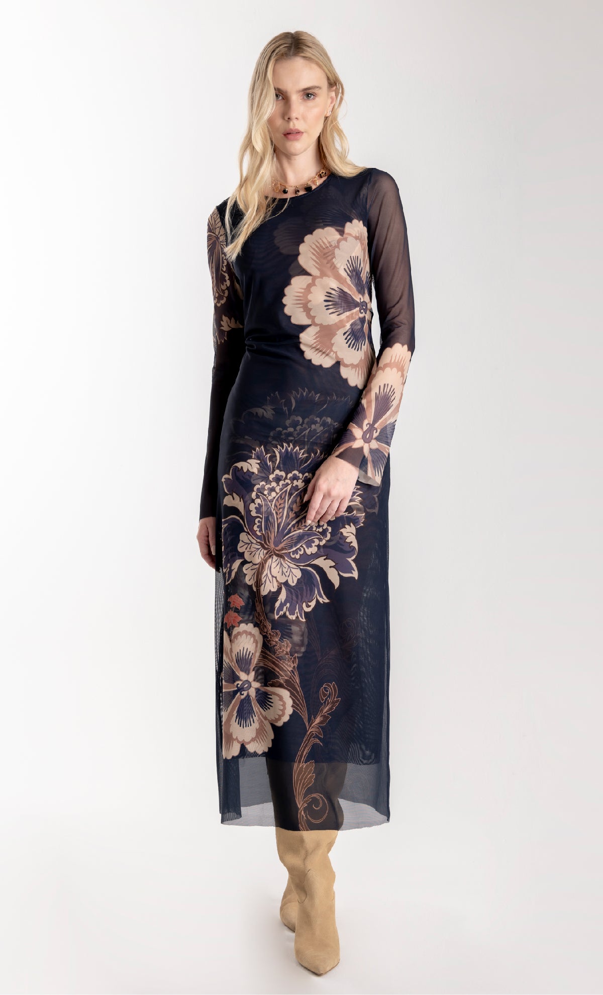 Women Midnight Arabesque midi Dress