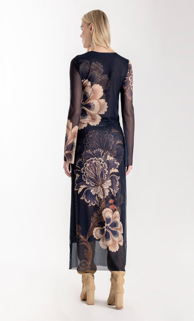 Women Midnight Arabesque midi Dress