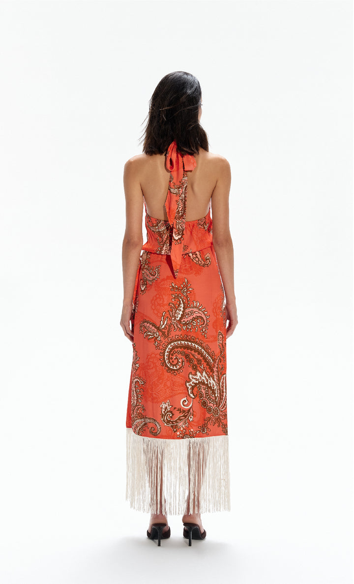 neelam smocked open back dress Nina Ricci Pink Mermaid Dress With Open Back 40