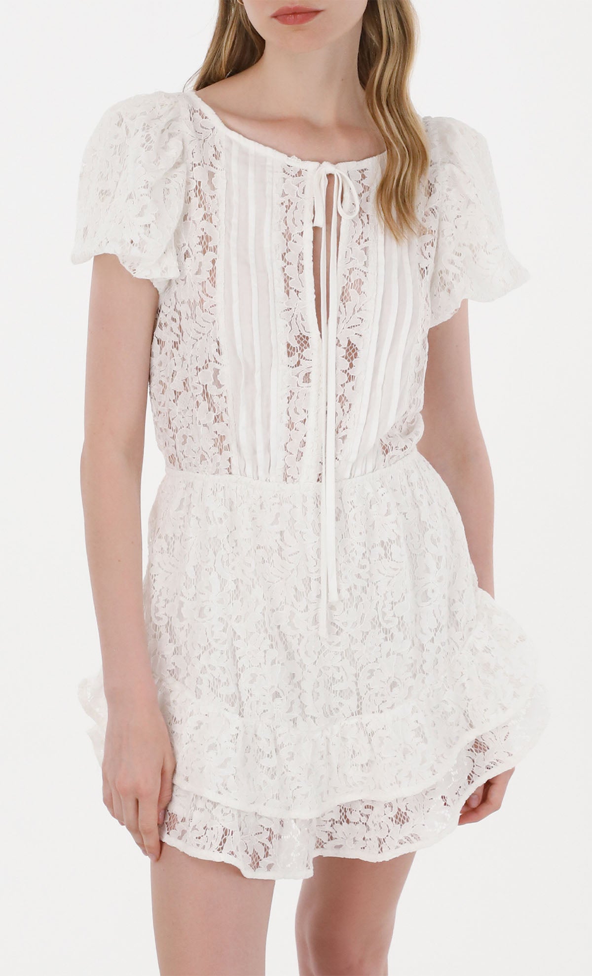 Wisteria Off White Mini Dress