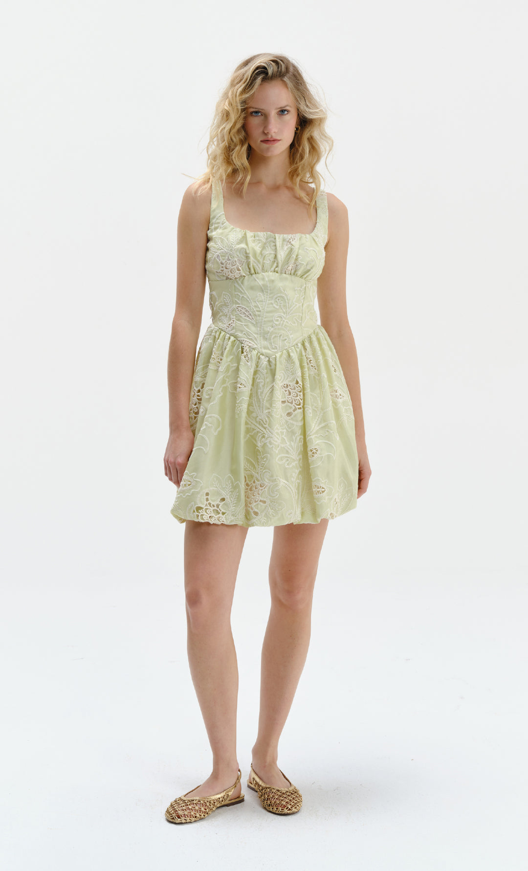 citron mini dress Citron Linen Dress