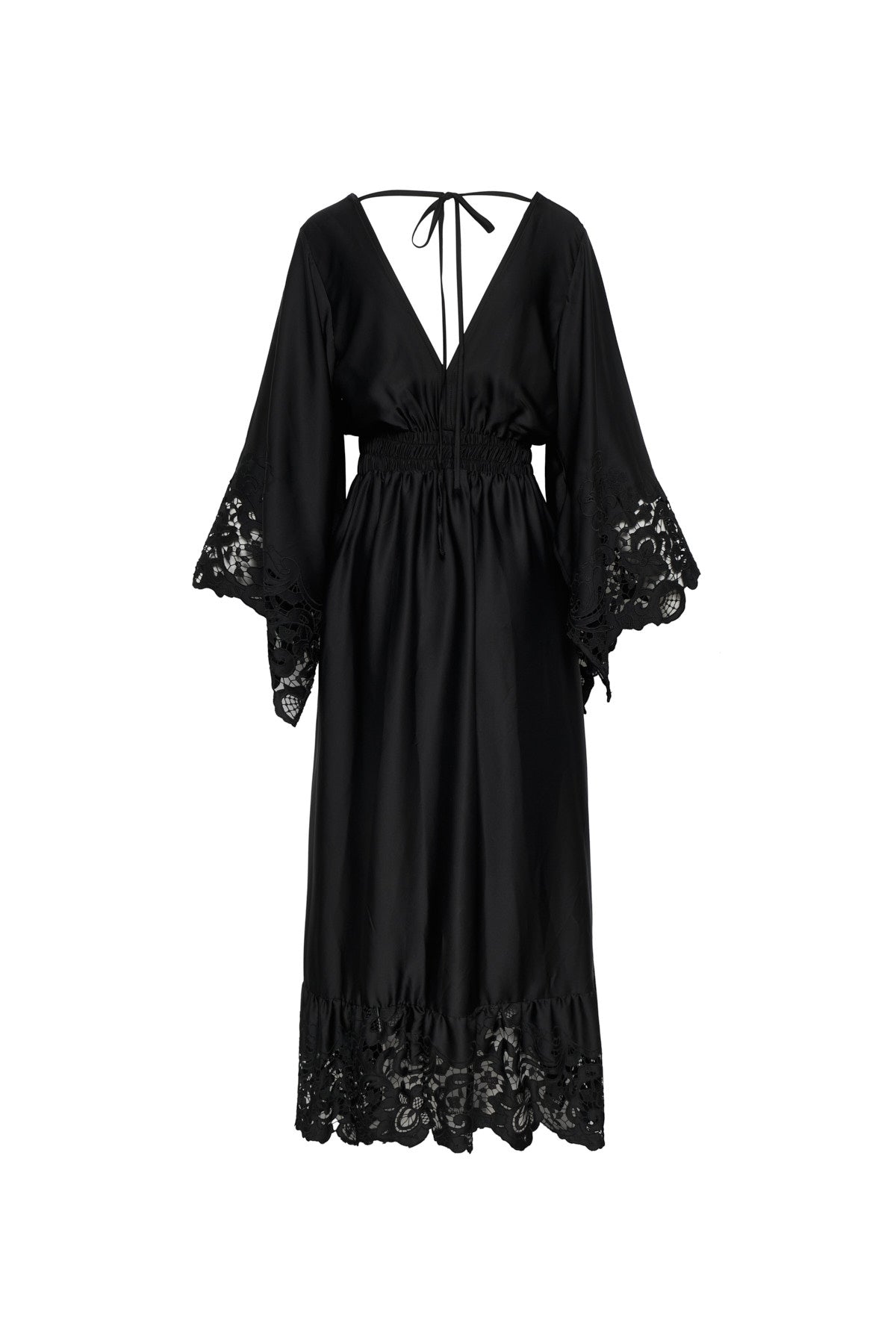 Bari Black Midi Dress